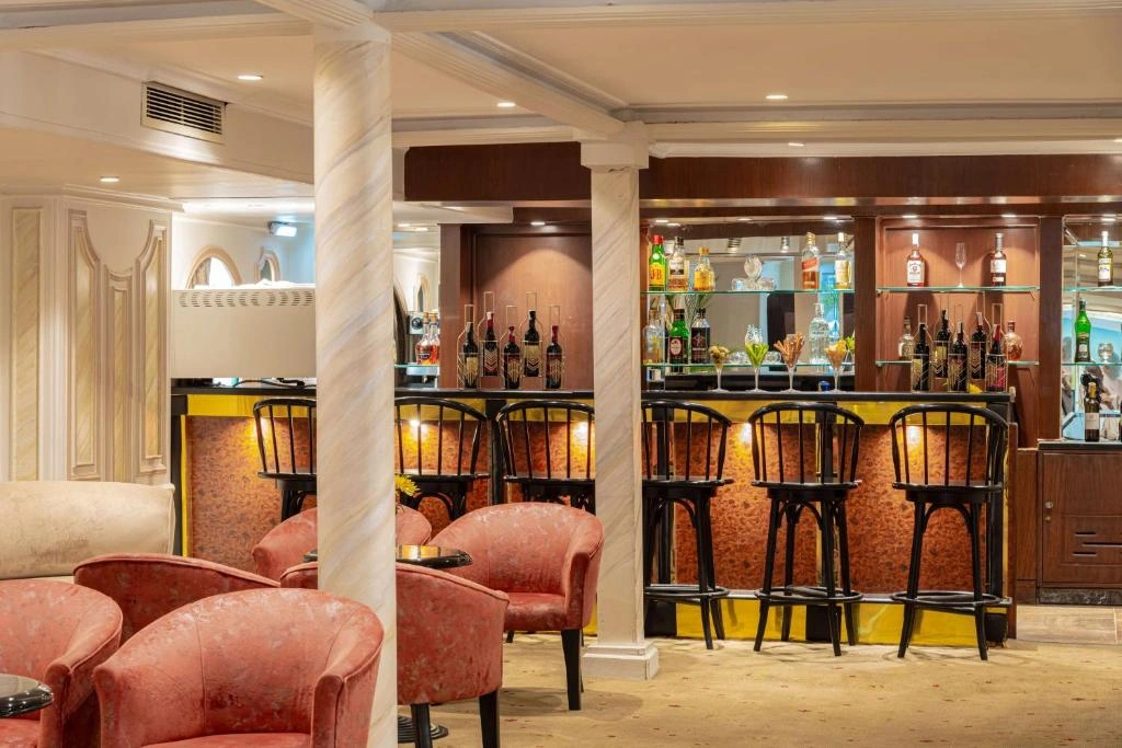 Lounge aboard the Sonesta Moon Goddess Nile Cruise Ship Nile cruise